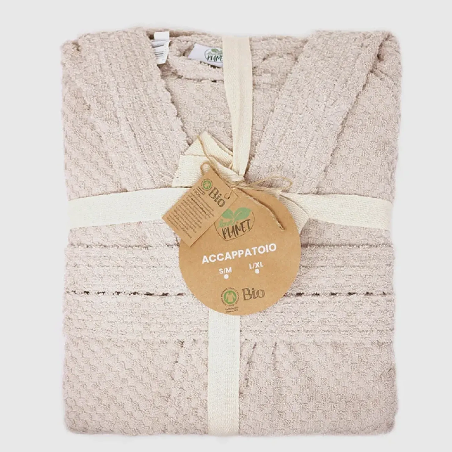 Garnero Arredamenti Accappatoio bagno in cotone taglia S/M Gobi Beige Best