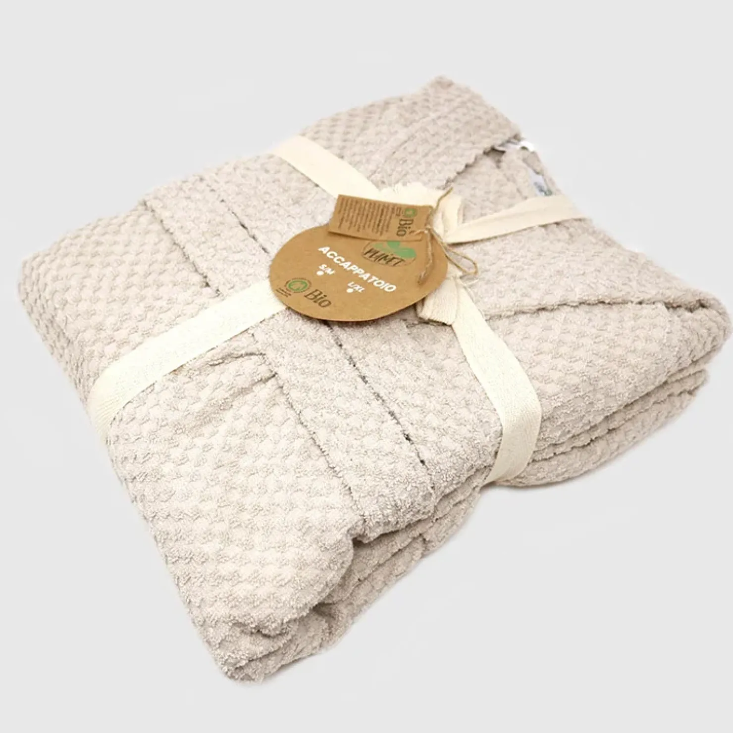 Garnero Arredamenti Accappatoio bagno in cotone taglia S/M Gobi Beige Best