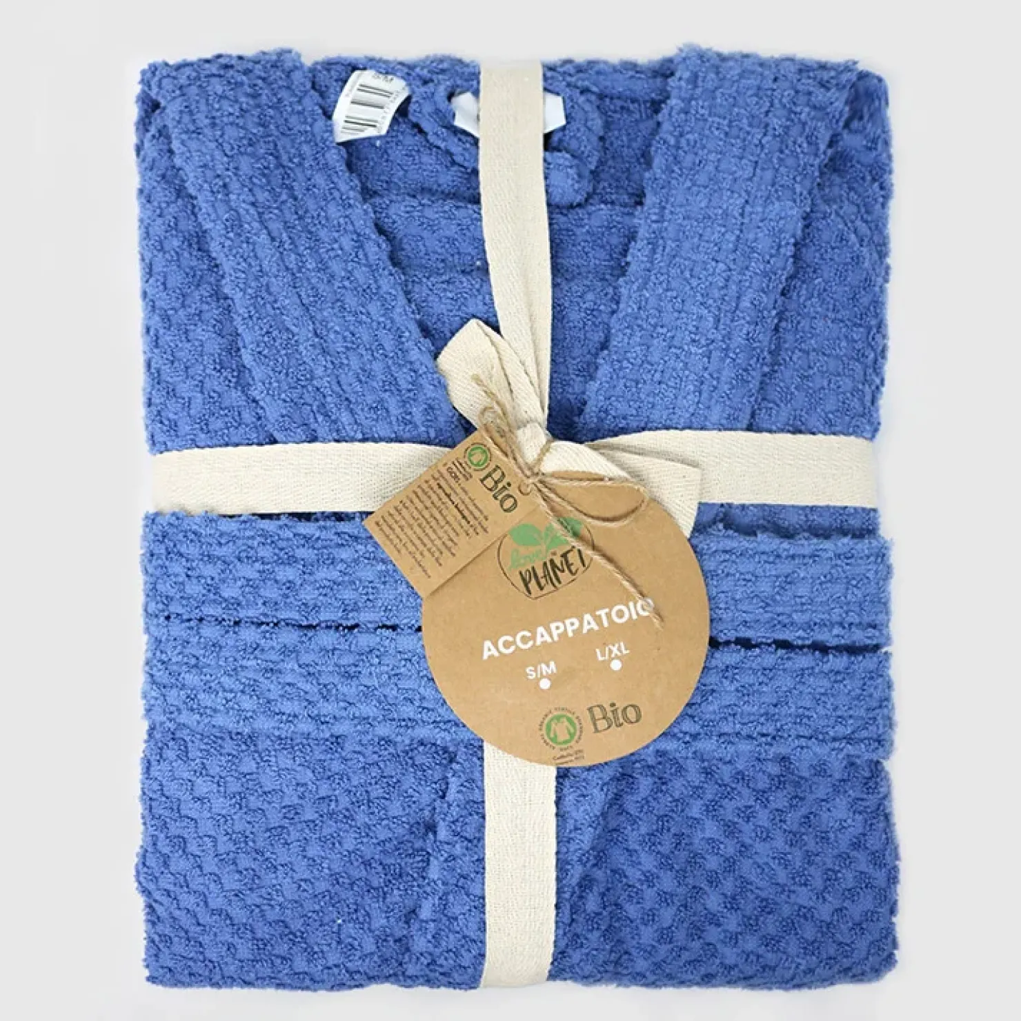 Garnero Arredamenti Accappatoio bagno in cotone taglia S/M Gobi Blu Hot