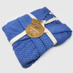 Garnero Arredamenti Accappatoio bagno in cotone taglia S/M Gobi Blu Hot