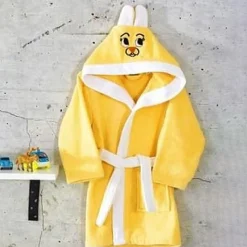 Garnero Arredamenti Accappatoio con cappuccio bambino taglia 7/8 anni Coniglio Giallo New