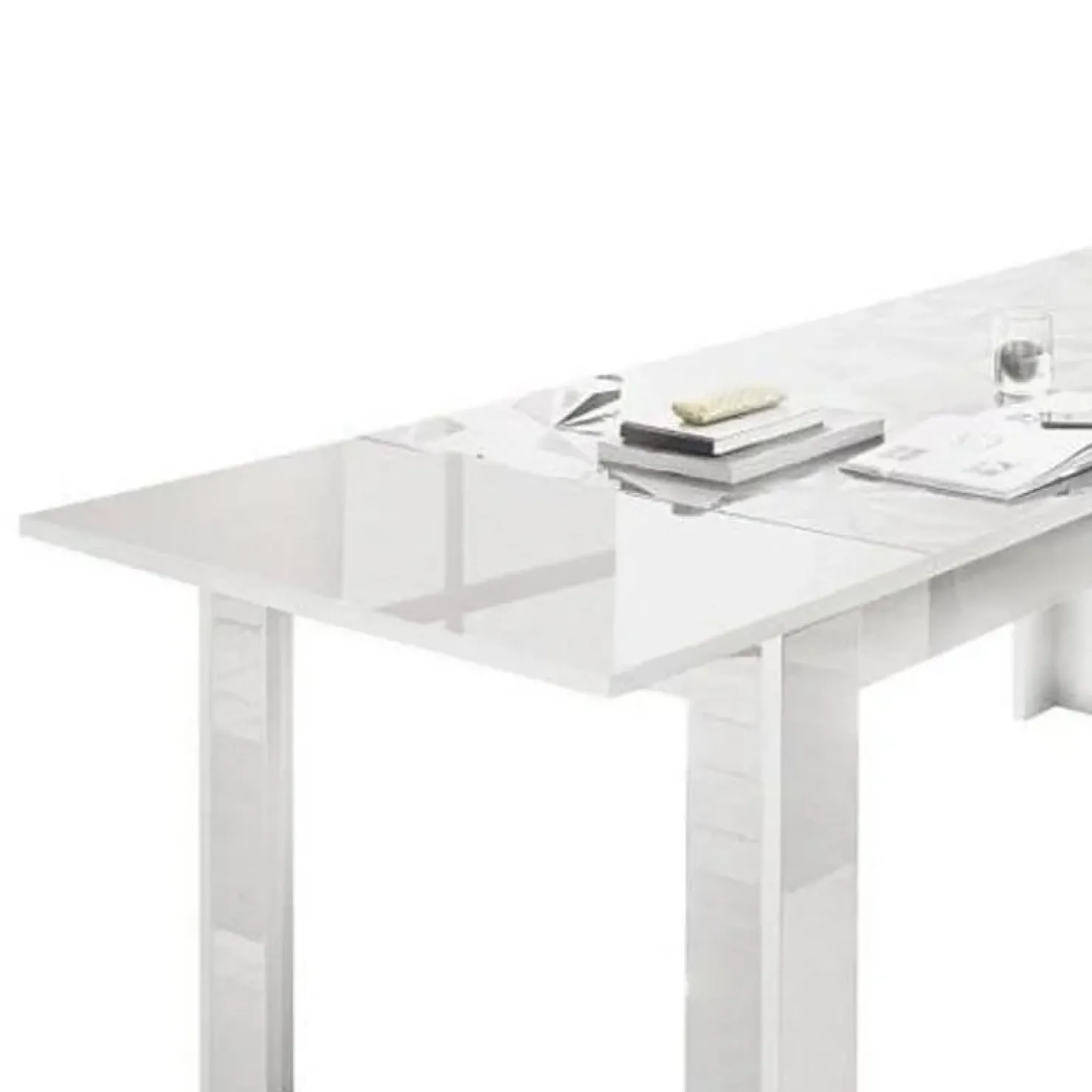 Garnero Arredamenti Allunga 90x48cm bianca per tavolo Marvis e Olimpo 180cm Clearance