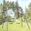Garnero Arredamenti Altalena da giardino per bambini 2 posti 209x142cm acciaio Sissi Sale