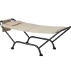 Garnero Arredamenti Amaca da giardino 230x82cm antracite beige Siesta