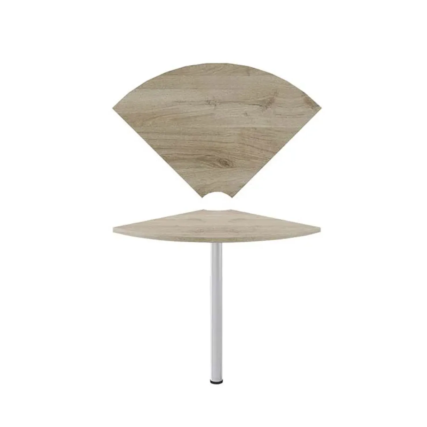 Garnero Arredamenti Angolo 99x75cm per scrivania rovere antracite lucido Time Hot