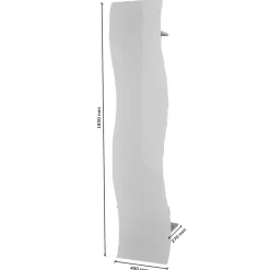 Garnero Arredamenti Appendiabiti da ingresso 40x186h cm moderno bianco lucido Sea Gihome® Clearance