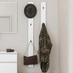 Garnero Arredamenti Appendiabiti da parete 13x163h cm bianco Accent Bianco Opaco Outlet
