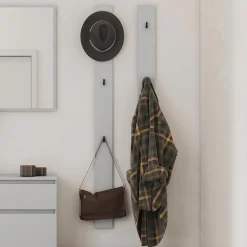 Garnero Arredamenti Appendiabiti da parete 13x163h cm Accent Grigio Clearance
