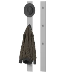 Garnero Arredamenti Appendiabiti da parete 13x163h cm Accent Grigio Clearance