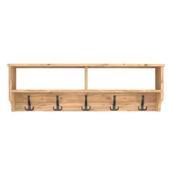 Garnero Arredamenti Appendiabiti da parete 120x37h cm con vani Fionia Rovere Clearance