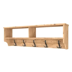 Garnero Arredamenti Appendiabiti da parete 120x37h cm con vani Fionia Rovere Clearance