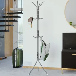 Garnero Arredamenti Appendiabiti da terra 35xh175 cm design moderno Elena Grigio Clearance