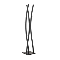 Garnero Arredamenti Appendiabiti 35x179h cm da terra design acciaio Bucarest Nero Outlet