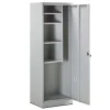 Garnero Arredamenti Armadietto 1 anta con ripiani multiuso 62x180cm in metallo grigio Leg Online