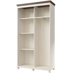 Garnero Arredamenti Armadio ingresso 120X216h cm 2 ante specchio bianco rovere Texel Hot