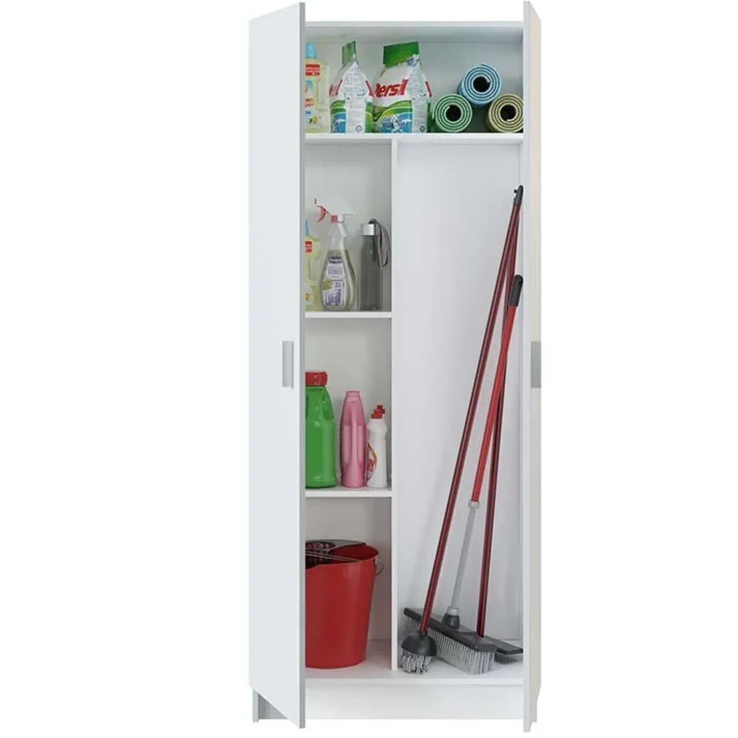 Garnero Arredamenti Armadio ingresso 73x180h cm 2 ante battenti multiuso bianco opaco Corie Best