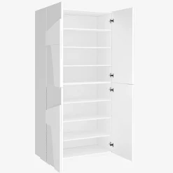Garnero Arredamenti Armadio scarpiera 80x168h cm 4 ante Zenzero Bianco Lucido Sale