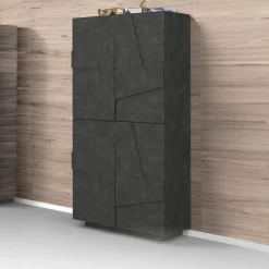 Garnero Arredamenti Armadio scarpiera 80x168h cm 4 ante Zenzero Ossido Best