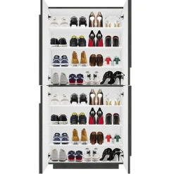 Garnero Arredamenti Armadio scarpiera 80x168h cm 4 ante Zenzero Ossido Best