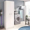 Garnero Arredamenti Armadio scarpiera 59x180h cm 2 ante battenti bianco opaco Easy New