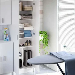 Garnero Arredamenti Armadio scarpiera 59x180h cm 2 ante battenti bianco opaco Easy New