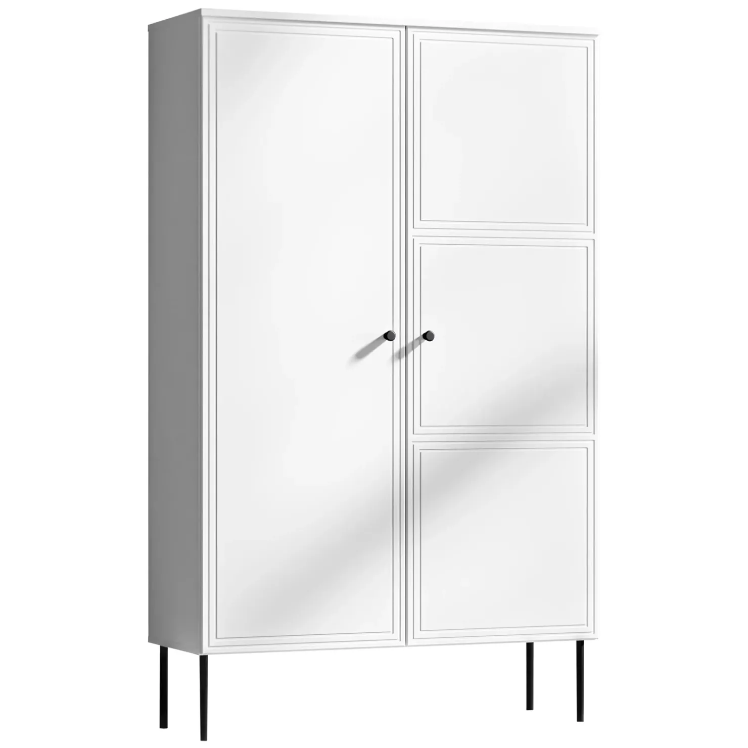 Garnero Arredamenti Armadio soggiorno 100x166h cm 2 ante Stark Bianco Opaco Sale