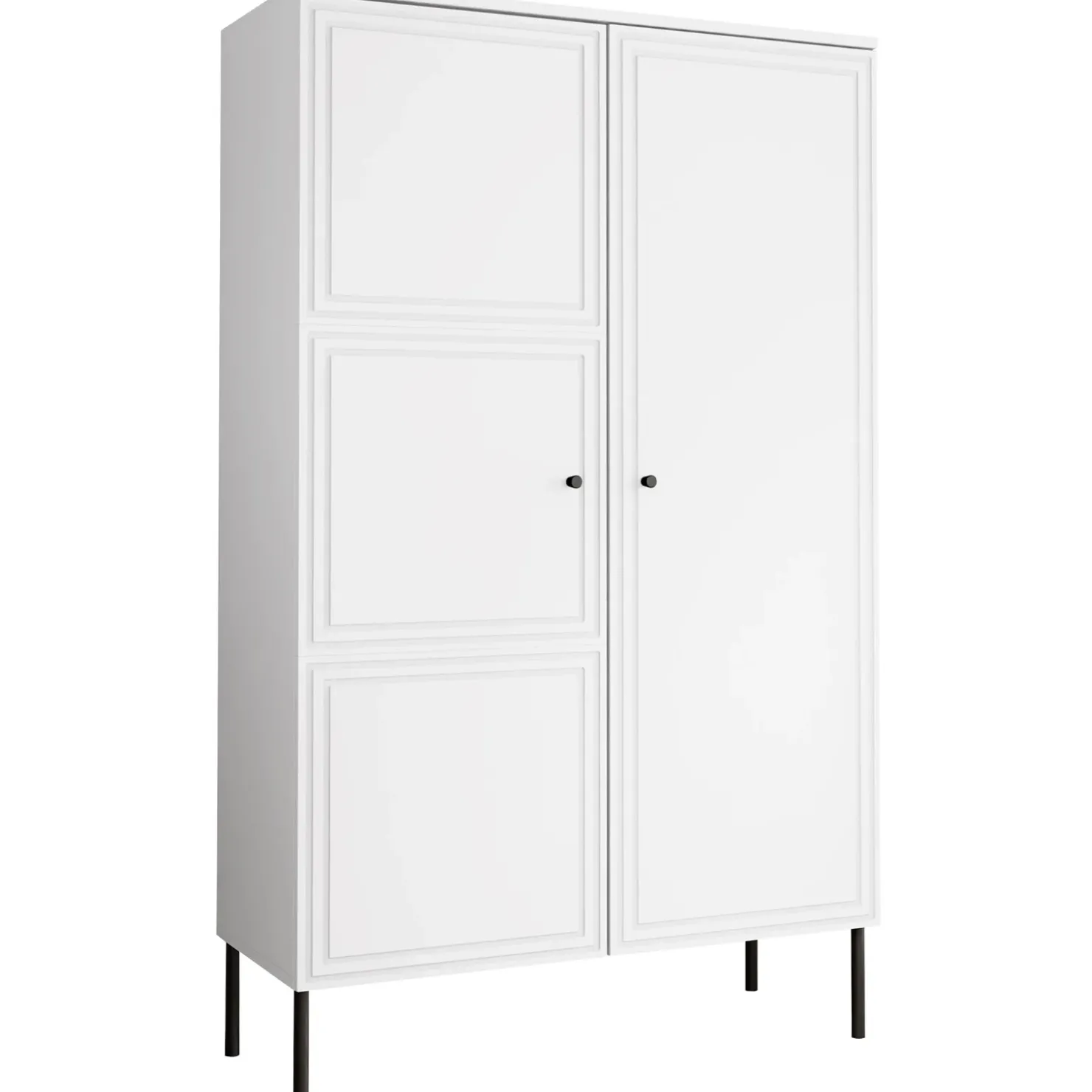Garnero Arredamenti Armadio soggiorno 100x166h cm 2 ante Stark Bianco Opaco Sale