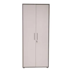 Garnero Arredamenti Armadio ufficio 79x188h cm 2 ante bianco frassinato cemento Woody Bianco Frassinato - Cemento Discount