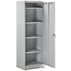 Garnero Arredamenti Armadio 62x180cm da esterno 1 anta multiuso grigio Leg New