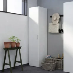 Garnero Arredamenti Armadio 40x176h cm 1 anta bianco opaco Light Gihome® Best