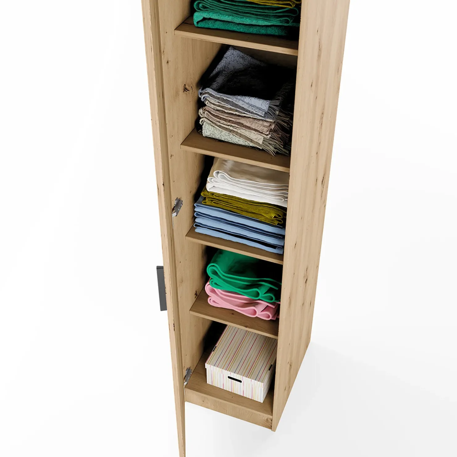 Garnero Arredamenti Armadio 40x191h cm 1 anta moderno Marzia Rovere Rustico Hot