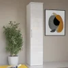 Garnero Arredamenti Armadio 45x217h cm 1 anta moderno bianco opaco e lucido Naper
