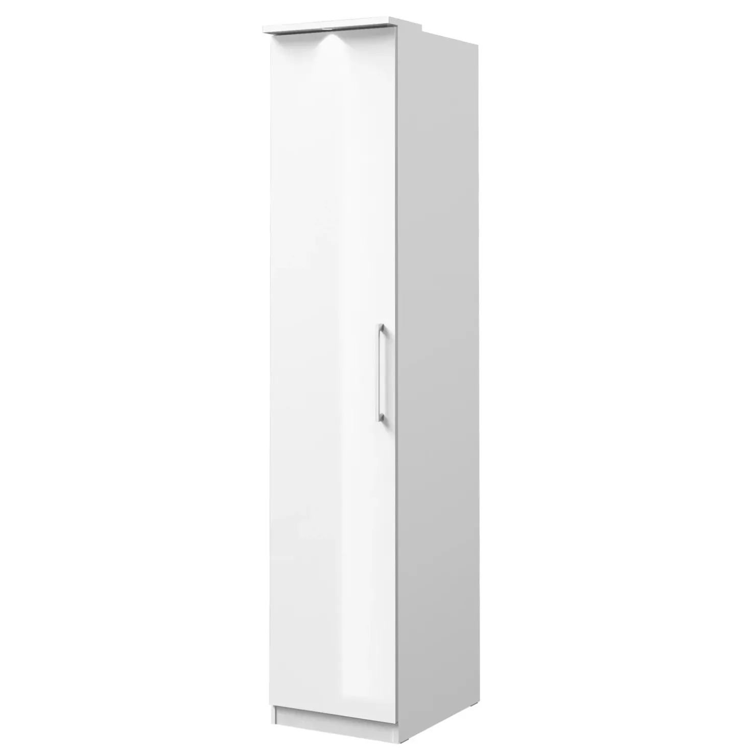 Garnero Arredamenti Armadio 45x217h cm 1 anta moderno bianco opaco e lucido Naper