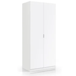 Garnero Arredamenti Armadio 81x180h cm 2 ante battenti moderno bianco opaco Oz Sale
