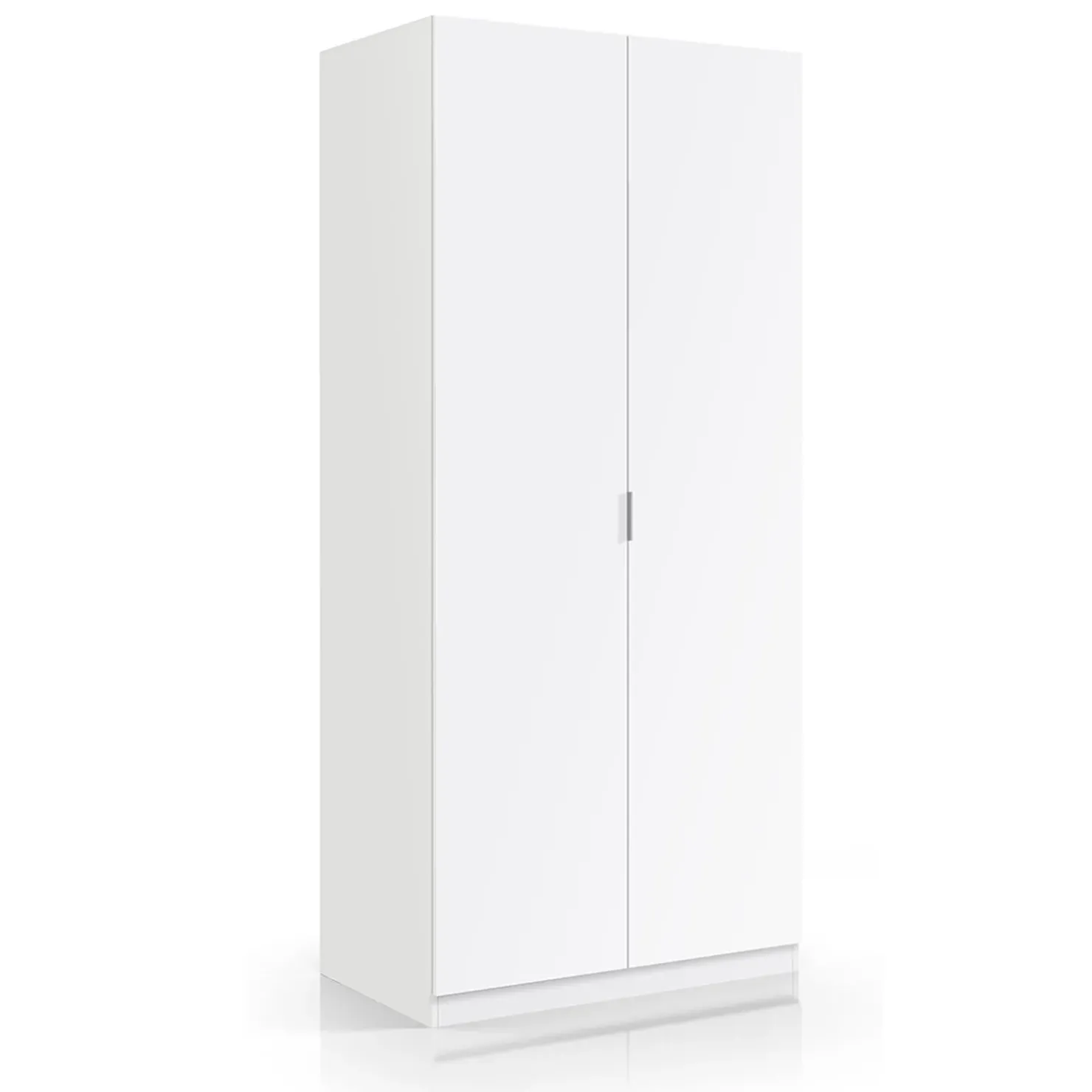 Garnero Arredamenti Armadio 81x180h cm 2 ante battenti moderno bianco opaco Oz Sale