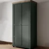 Garnero Arredamenti Armadio 108x216h cm 2 ante battenti moderno verde quercia Texel Online