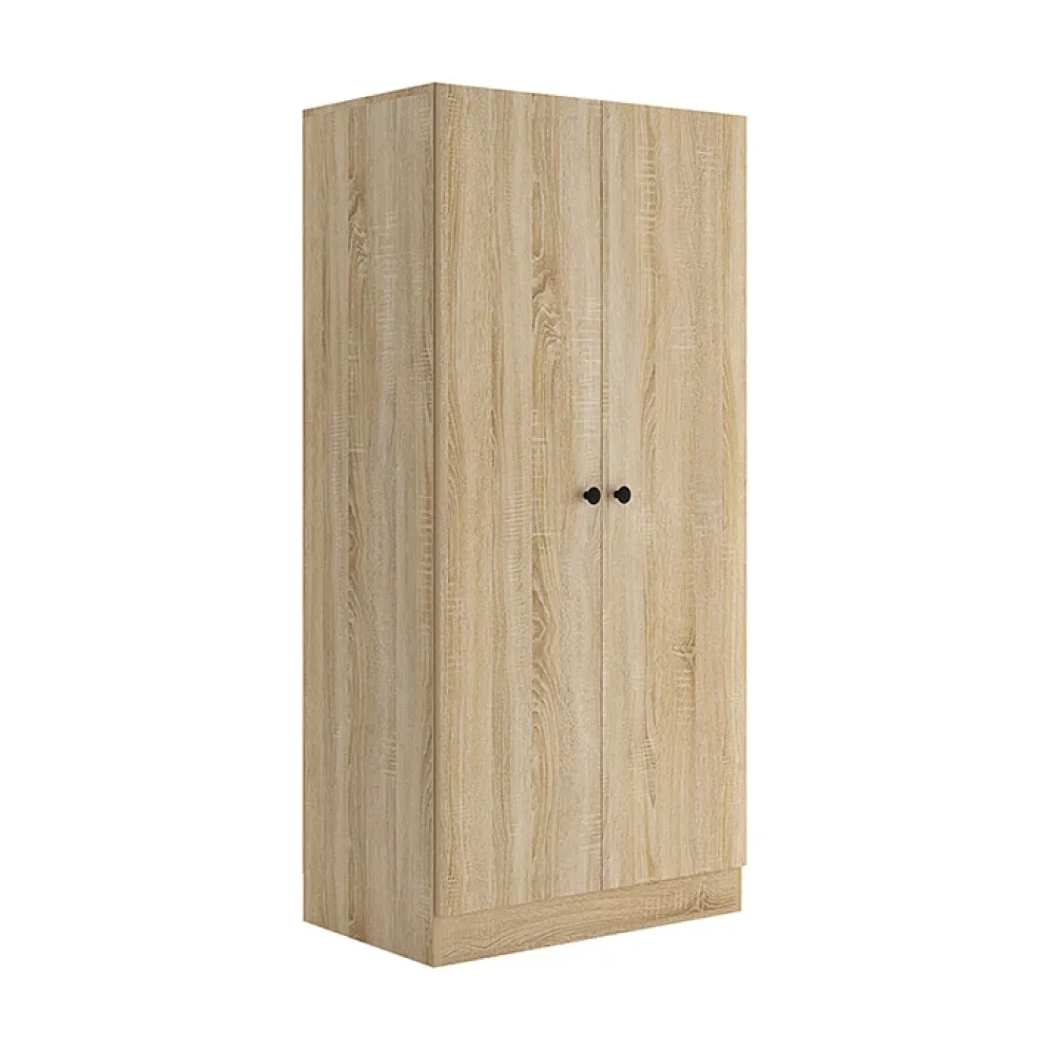 Garnero Arredamenti Armadio 80x170h cm 2 ante battenti moderno rovere Estelle Discount