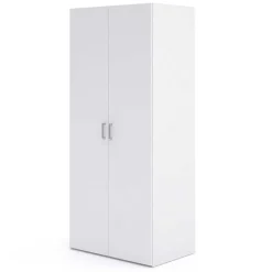 Garnero Arredamenti Armadio 78x176h cm 2 ante battenti bianco opaco Light Gihome®