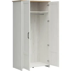 Garnero Arredamenti Armadio 102x201h cm 2 ante bianco frassinato rovere Lars Online
