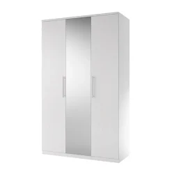Garnero Arredamenti Armadio 121x199h cm 3 ante con specchio Dogliani Bianco Frassinato Hot