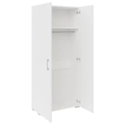 Garnero Arredamenti Armadio 80x190h cm 2 ante design moderno bianco Pastello Sale