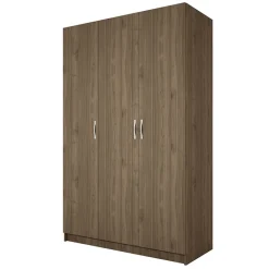 Garnero Arredamenti Armadio 120x190h cm 3 ante design Rodari Noce New