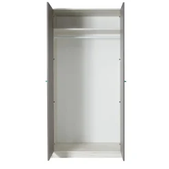 Garnero Arredamenti Armadio 96x195h cm 2 ante moderno pino bianco grigio blu Maya Gihome® New