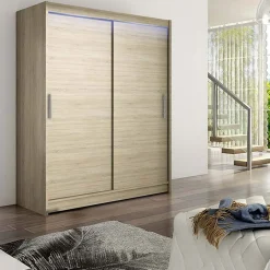 Garnero Arredamenti Armadio 150x200h cm 2 ante moderno scorrevoli design Vilma Rovere New