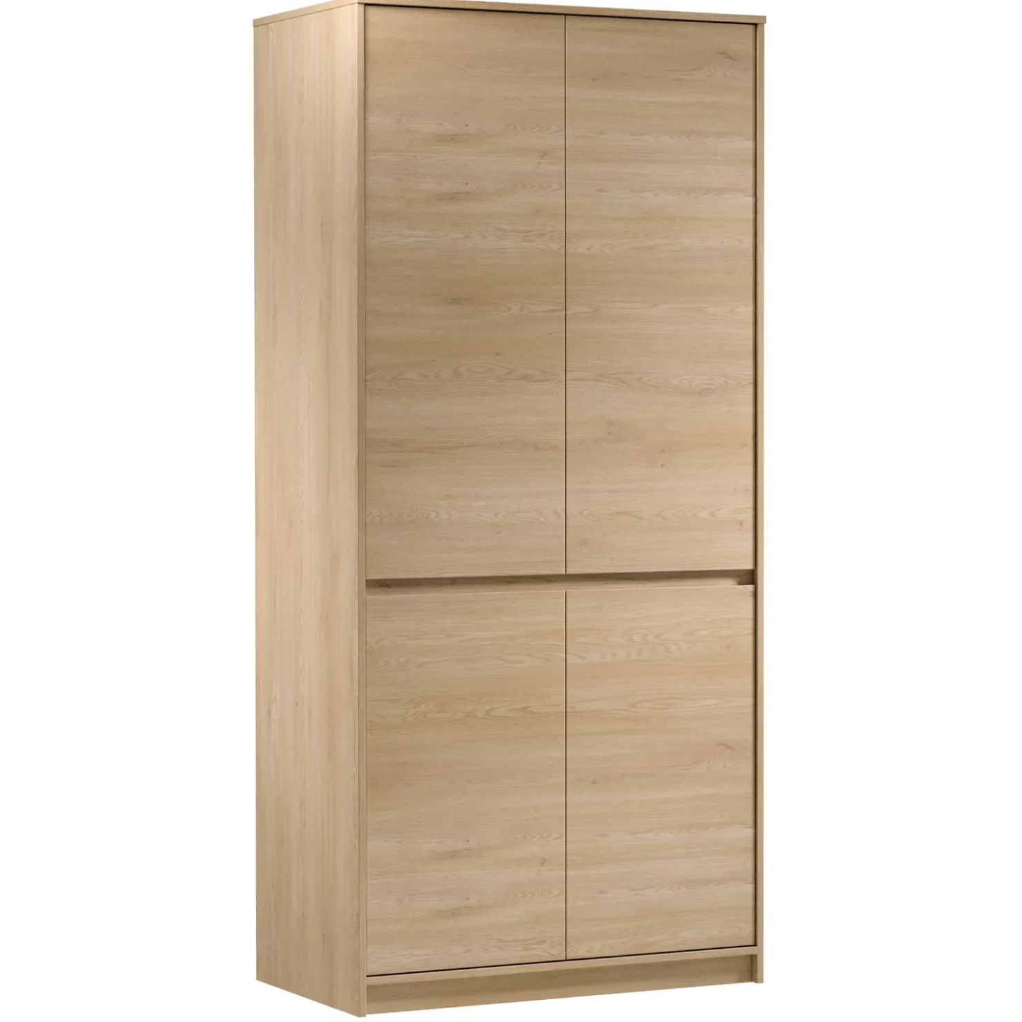 Garnero Arredamenti Armadio 91x198h cm 4 ante moderno rovere Funny Online