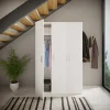 Garnero Arredamenti Armadio 116x176h cm 3 ante moderno bianco opaco Light Gihome® Discount