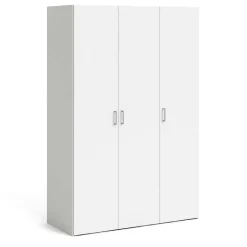 Garnero Arredamenti Armadio 116x176h cm 3 ante moderno bianco opaco Light Gihome® Discount