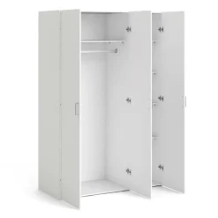 Garnero Arredamenti Armadio 116x176h cm 3 ante moderno bianco opaco Light Gihome® Discount