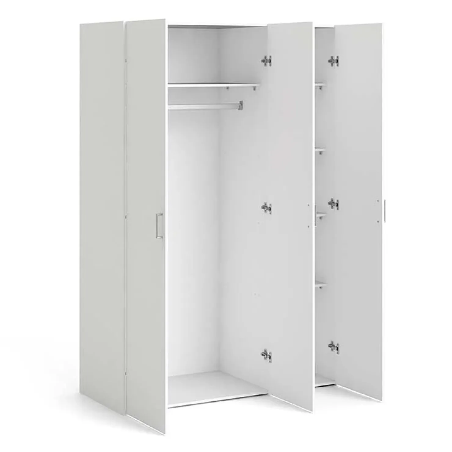 Garnero Arredamenti Armadio 116x176h cm 3 ante moderno bianco opaco Light Gihome® Discount