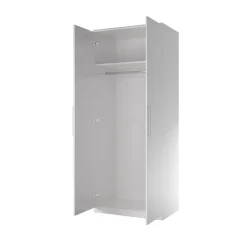 Garnero Arredamenti Armadio 81x199h cm 2 ante moderno Dogliani Bianco Frassinato